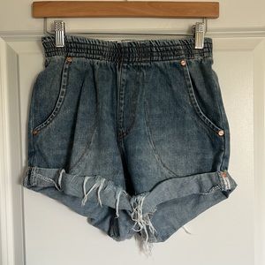 ONE TEASPOON JEAN DENIM SHORTS SIZE 24 NWOT